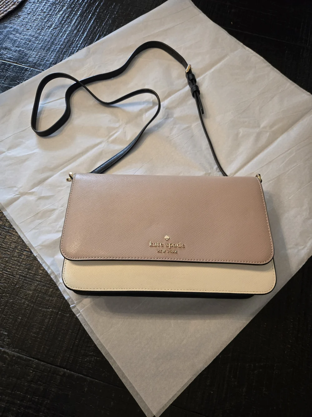 kate spade Two-Tone Crossbody Bag in Blush and Cream